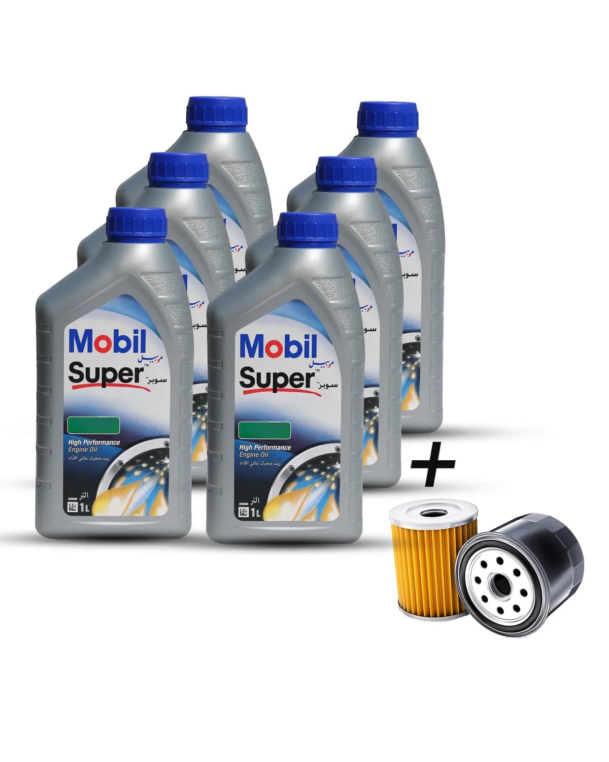 باقة 5 الف تشمل 6 لتر زيت موبيل + فلتر زيت
