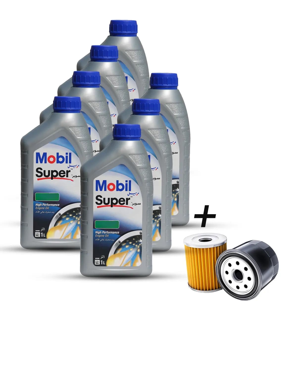 باقة 5 الف تشمل 7 لتر زيت موبيل + فلتر زيت