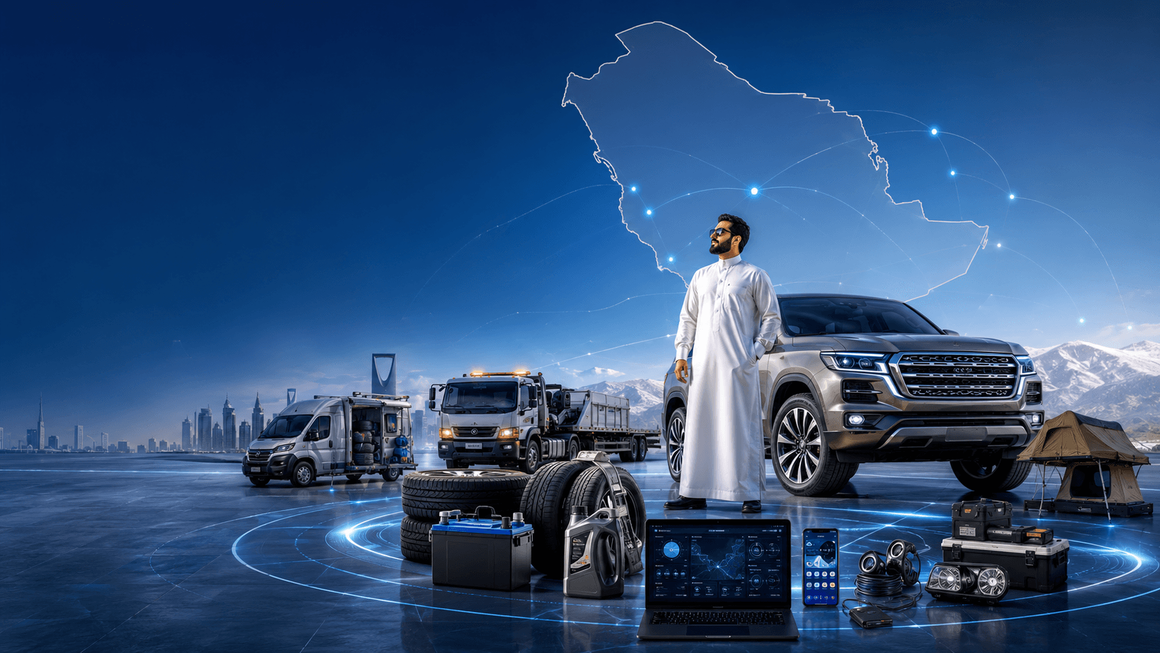 Thumbnail for blog titled: كفرات بلس | منصة رقم 1 لحلول سيارتك في السعودية