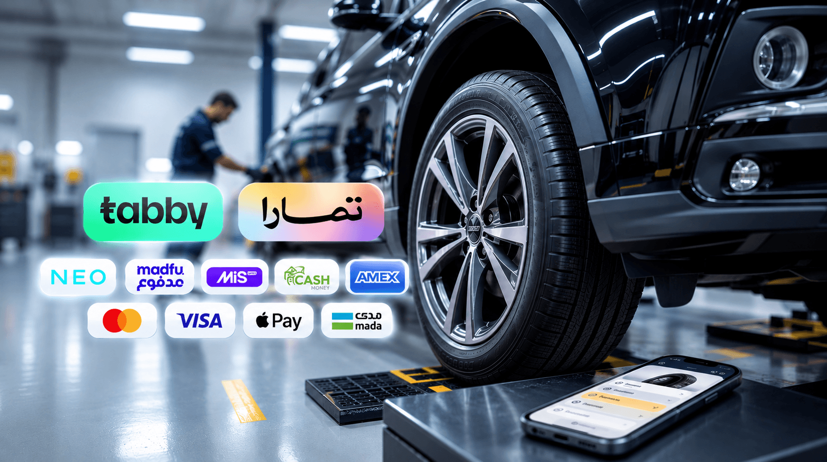Thumbnail for blog titled: كفرات بالتقسيط في كفرات بلس | تقسيط حتى 12 دفعة عبر تابي وتمارا