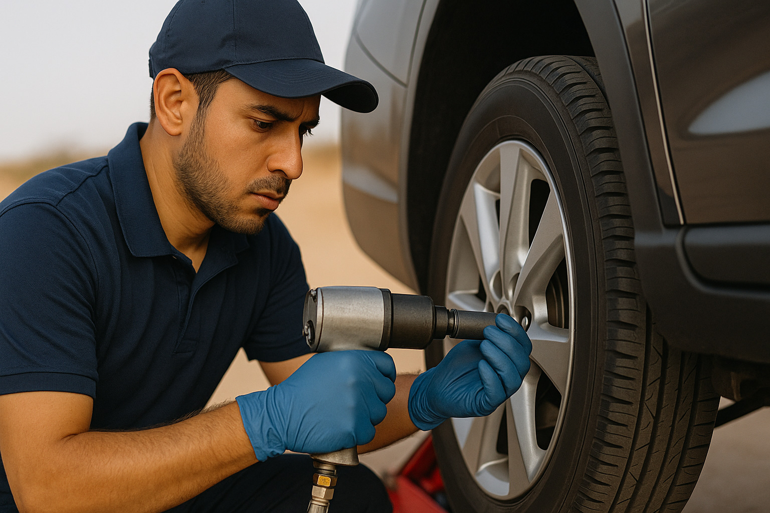 Thumbnail for blog titled: خدمة صيانة سيارات متنقلة في السعودية | كفرات بلس 2025