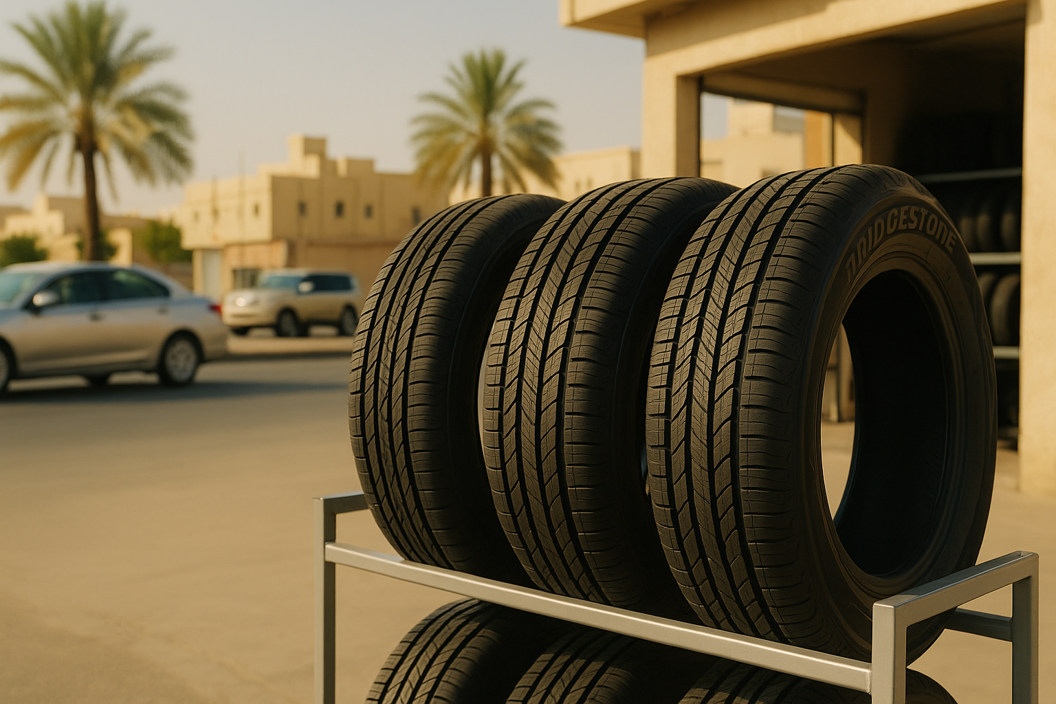 Thumbnail for blog titled: أسعار إطارات بريجستون في السعودية - اختيار الكفر المناسب