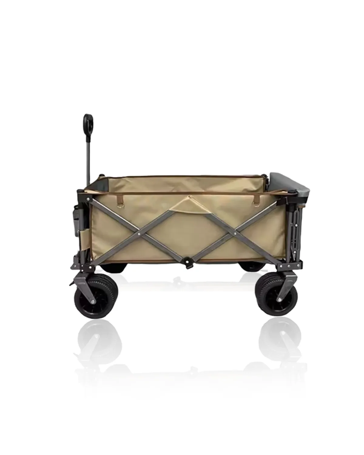 عربة التخييم توبي 02 المحمولة القابلة للطي للتخييم في الهواء الطلق بعجلات لجميع التضاريس وعربة تسوق متينة للنزهات ومقطورة نقل-Camping Trolley-02