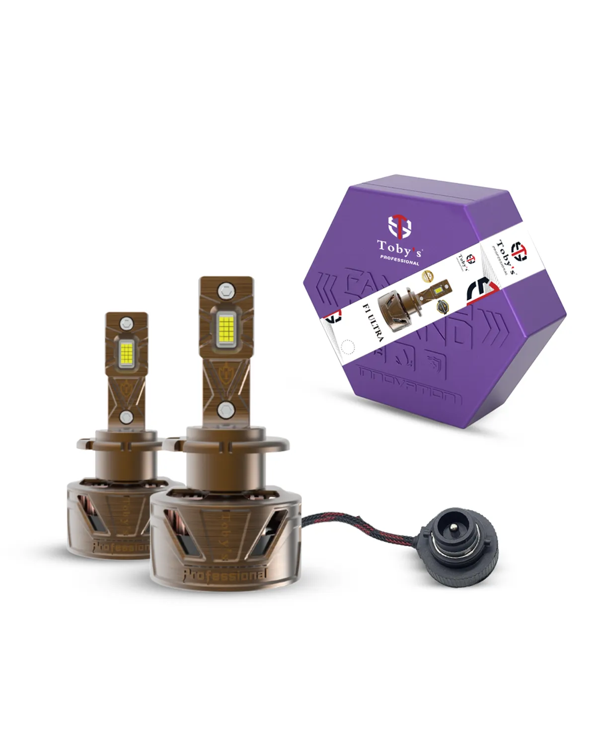Toby’s F1 Ultra D2 Professional LED Headlight Experience Unmatched Brightness Superior Durability and Advanced Technology for Safer Night Driving Performance - F1 ULTRA D2