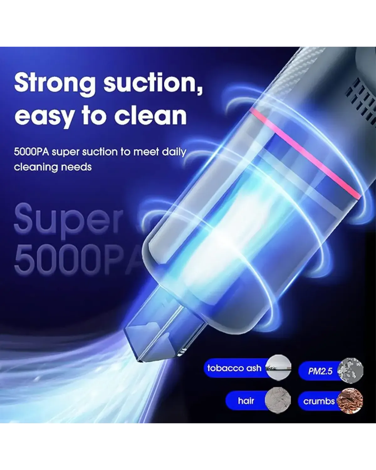 Tobys VC-02 3500PA Handheld Car Vacuum Cleaner Mini Portable Car Auto Home Duster Remover - VC 02 Image - Image 8