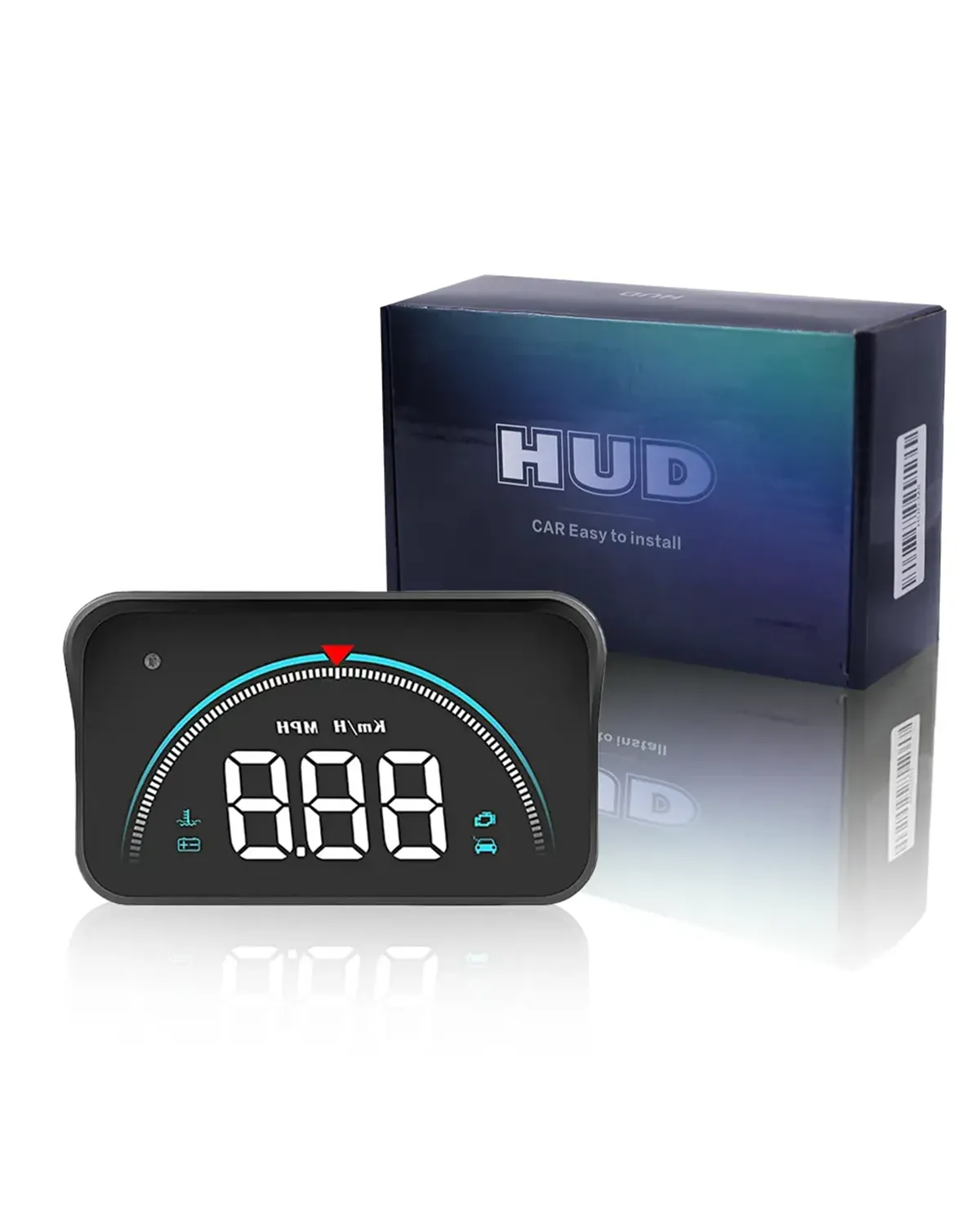 نظام توبي الجديد M8 HUD Head-up Display متعدد الوظائف للتحذير من السرعة الزائدة للسيارات والشاحنات المزودة بنظام OBD II أو EUOBD - HUD M8