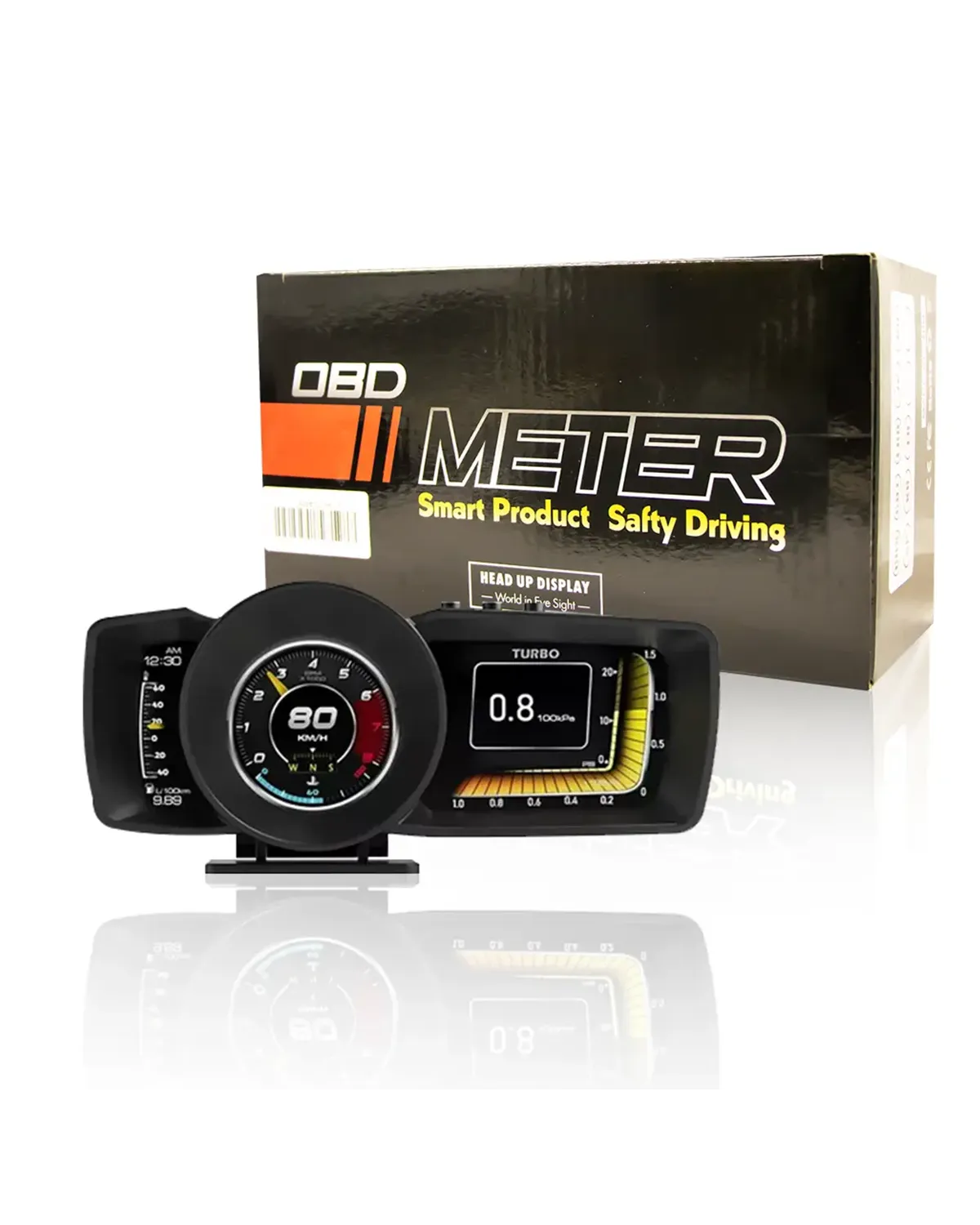 شاشة عرض أمامية للسيارات A600 من توبي الجديدة مزودة بنظام OBD2 + GPS ثنائي السرعة الرقمي مع 3 شاشات LCD -HUD A600