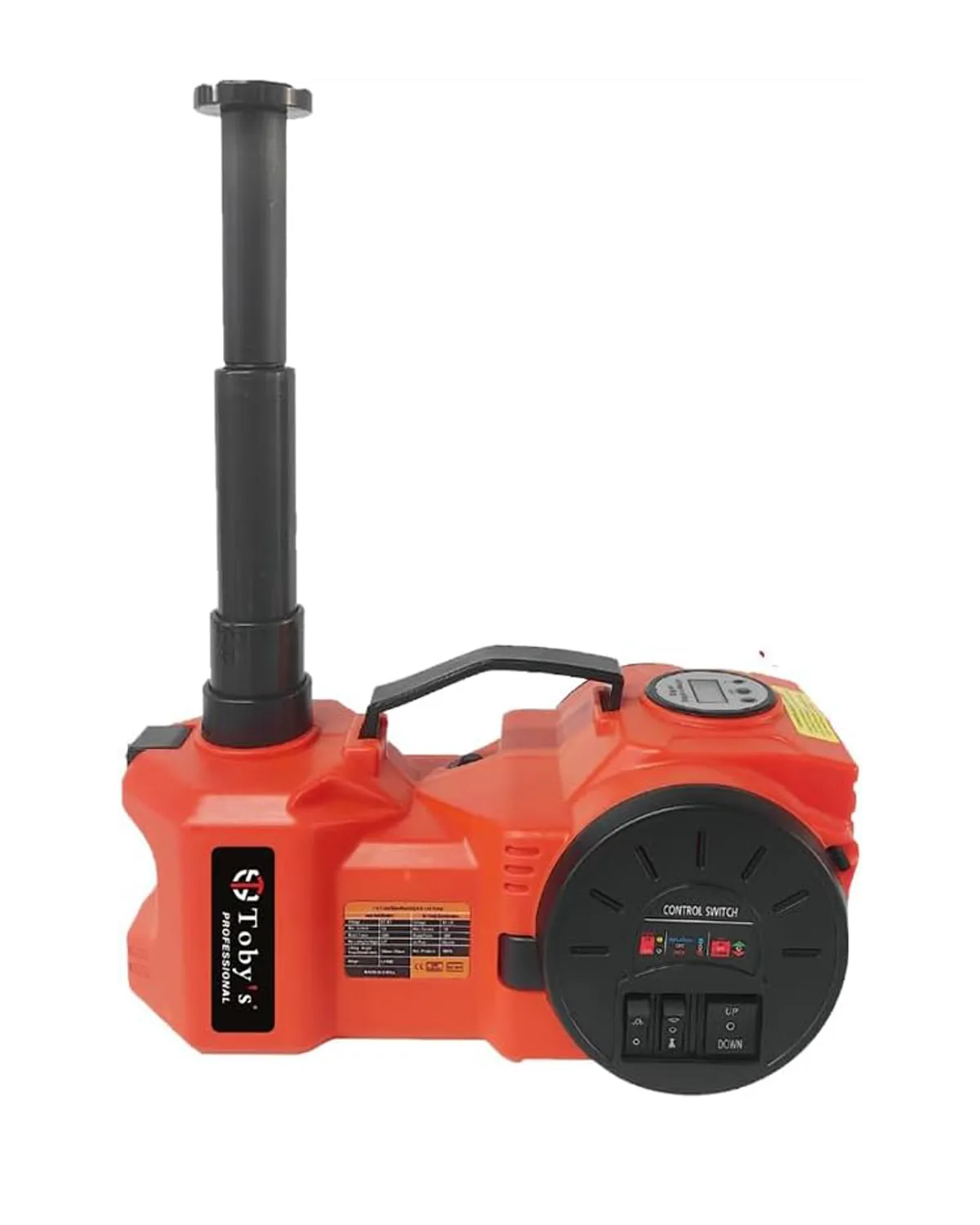 12V 5-Ton Electric Hydraulic Car Jack Set with Air Pump - 4-in-1 Multi-Function Car Lift System with Impact Wrench & LED Light for All Vehicle Models (11,000 lbs Capacity)