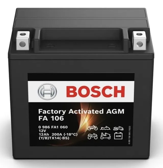 Bosch Battery 12AH FA 106 Image - Image 1